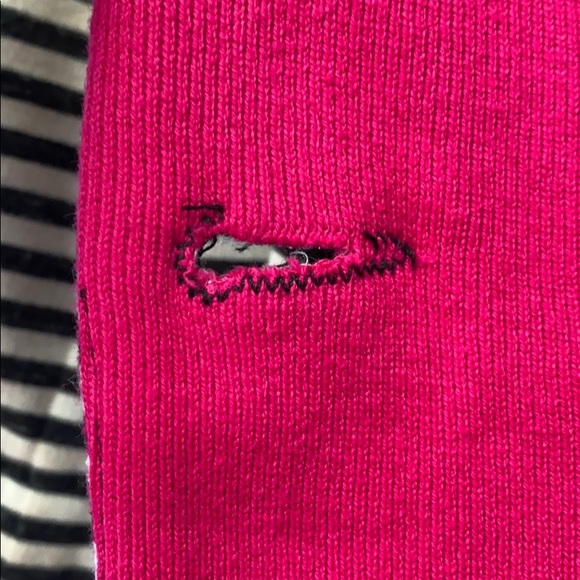 PEOPLE LIKE FRANK M Black & Cream Striped Jacket - Picture 7 of 8